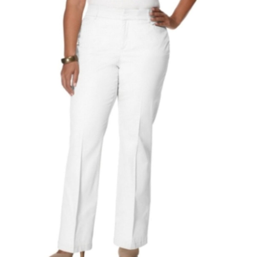 Jones New York Collection Women's White Dress Stretch Pants Size 4 - Picture 13 of 13